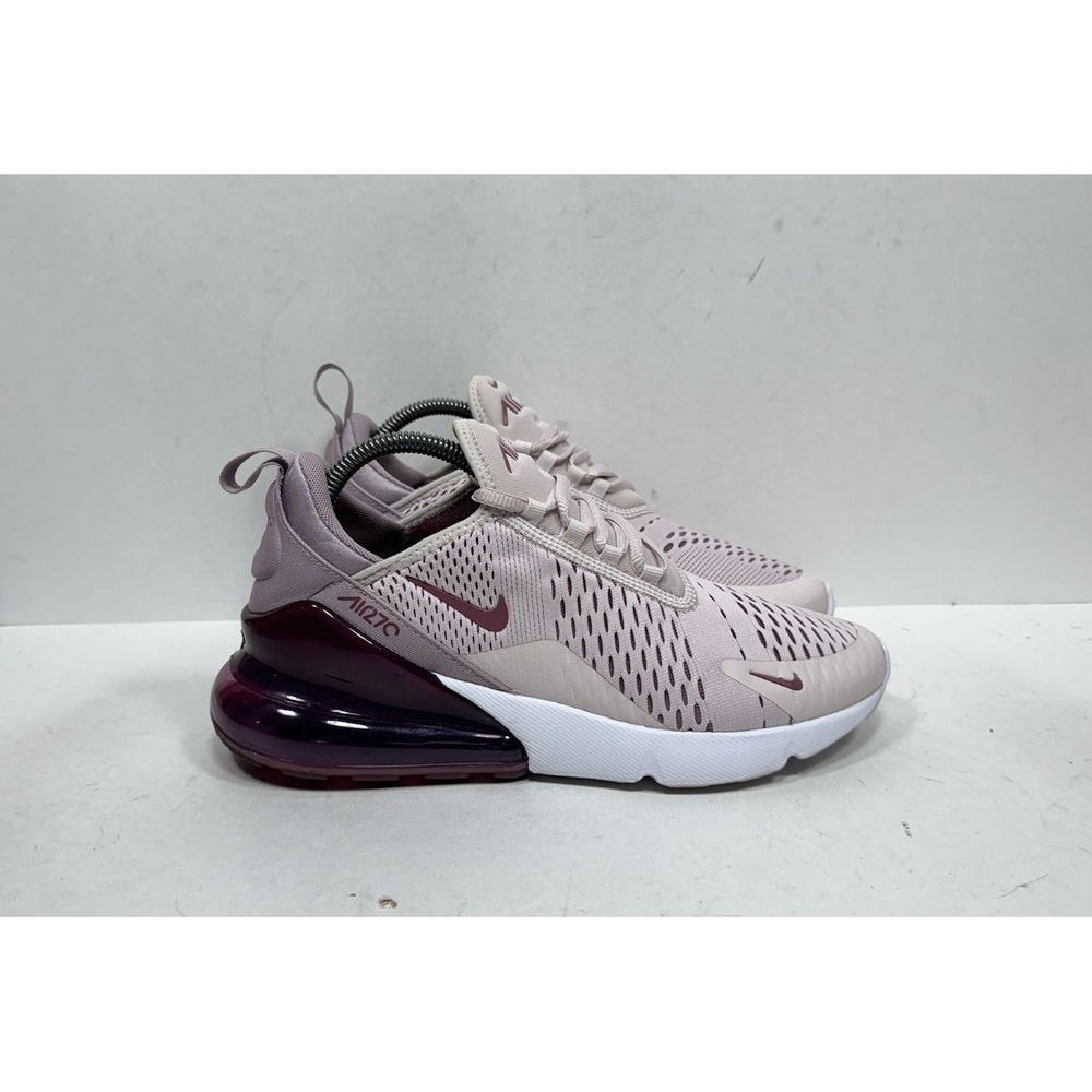 Nike Air Max 270 Women’s Pink and Burgundy Athletic Sneakers